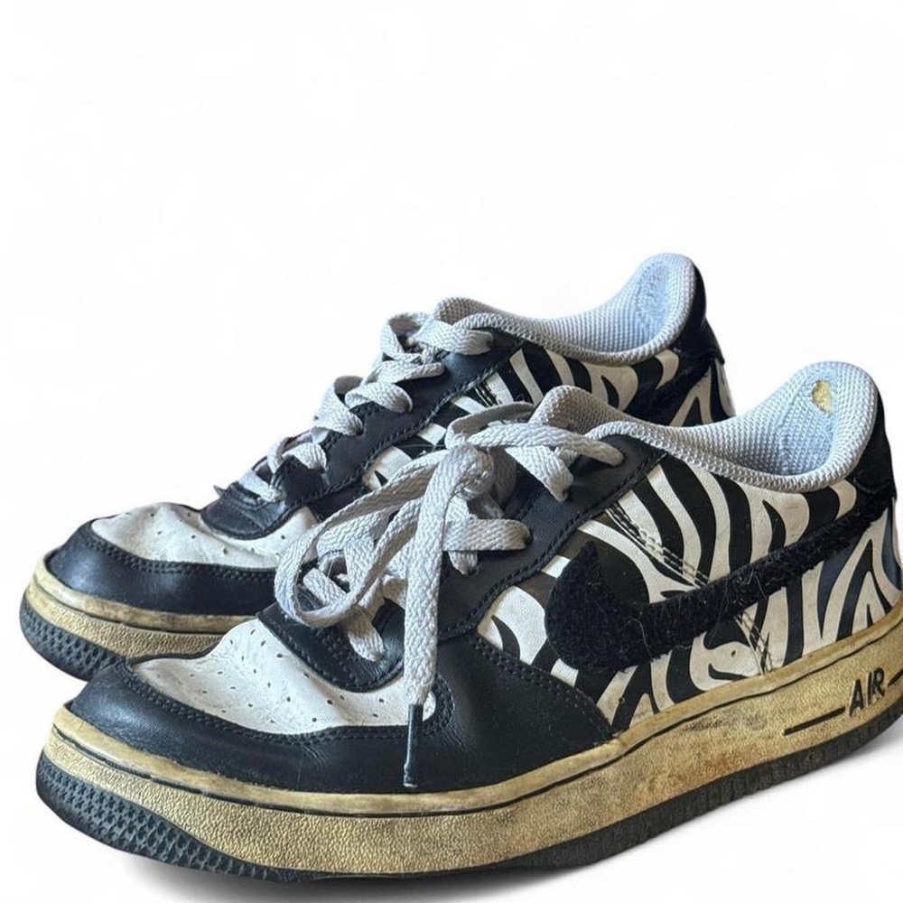 Nike Black and White Zebra Print Sneakers